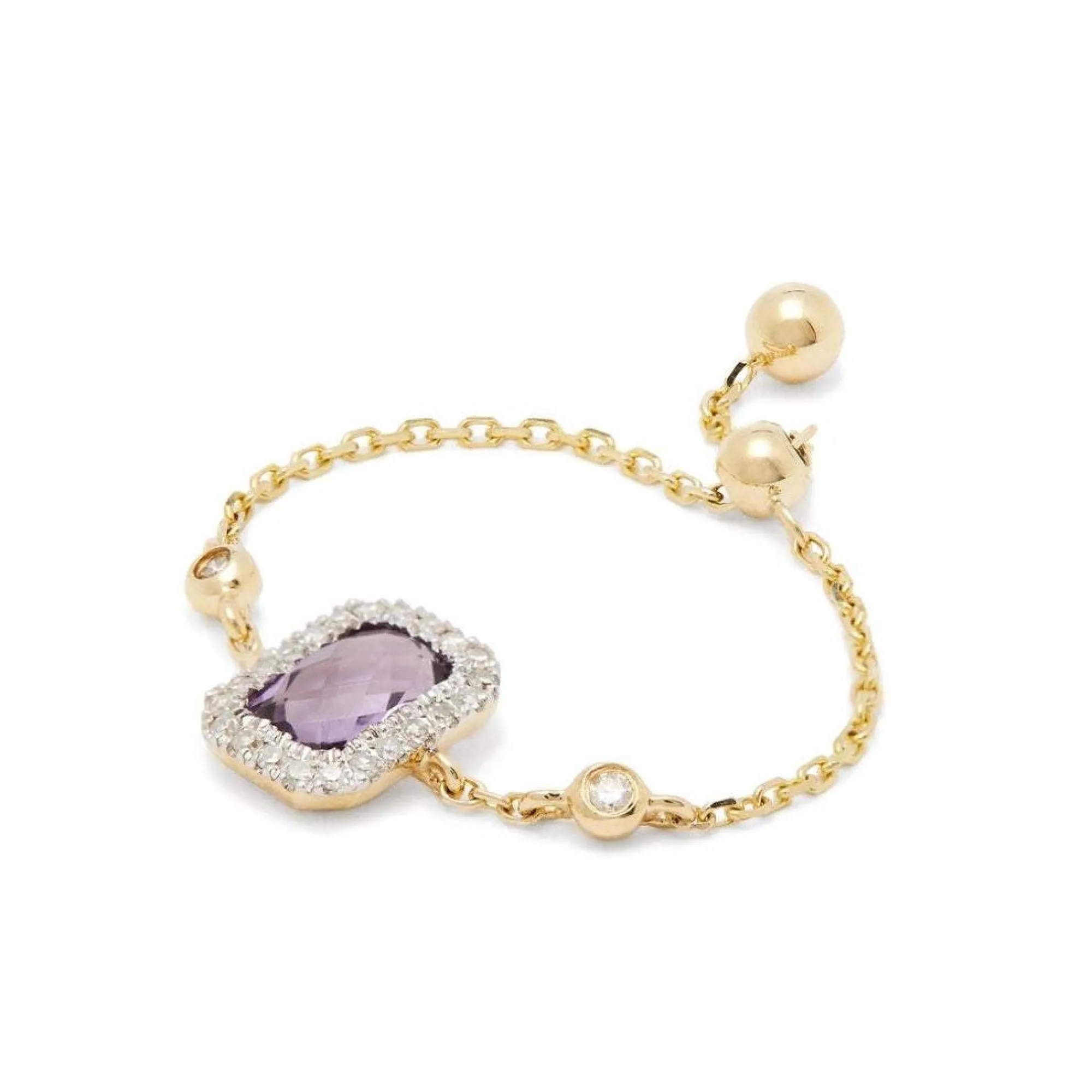 Anissa Kermiche Bague Amethyste Carree