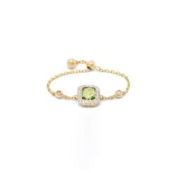 Anissa Kermiche Bague Peridot Carree