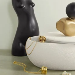 Anissa Kermiche Boite A Bijoux (Blanc, Or, Noir)