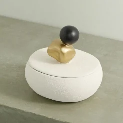 Anissa Kermiche Boite A Bijoux (Blanc, Or, Noir)