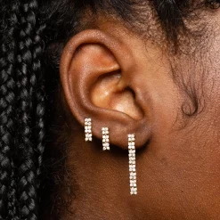 Anissa Kermiche Boucle D'Oreille Infini Bronte Dore