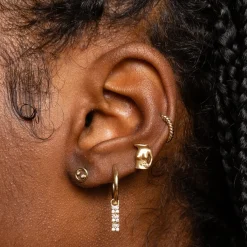 Anissa Kermiche Boucle D'Oreille Trio Bronte Dore