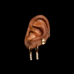 Anissa Kermiche Boucle D'Oreille Trio Bronte Dore