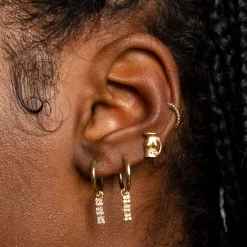Anissa Kermiche Boucle D'Oreille Trio Bronte Dore