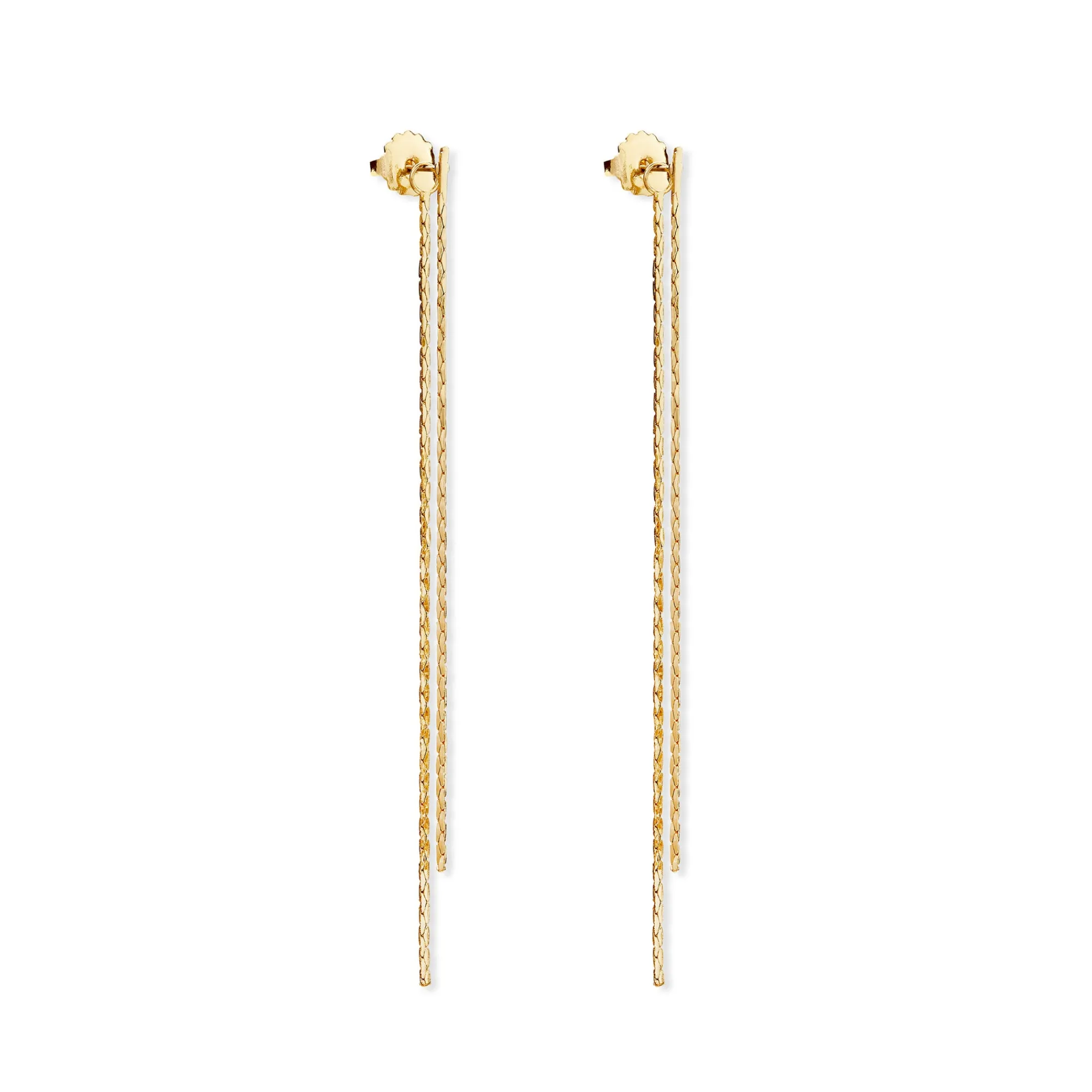 Anissa Kermiche Boucles D'Oreilles A Pampilles A Deux Lignes