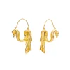 Anissa Kermiche Boucles D'Oreilles Drapees Pendantes (Or)
