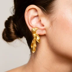 Anissa Kermiche Boucles D'Oreilles En Tissu Dore (Or)