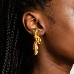 Anissa Kermiche Boucles D'Oreilles En Tissu Dore (Or)