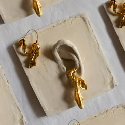 Anissa Kermiche Boucles D'Oreilles En Tissu Dore (Or)