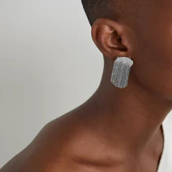 Anissa Kermiche Boucles D'Oreilles Fil (Argent)