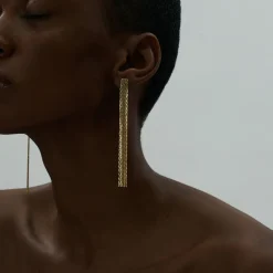 Anissa Kermiche Boucles D'Oreilles Fines Fil D'Or