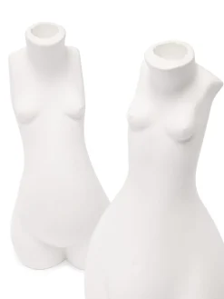 Anissa Kermiche Bougeoir Tit For Tat Court (Blanc Mat)