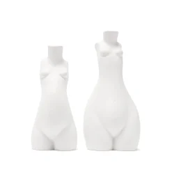 Anissa Kermiche Bougeoir Tit For Tat Court (Blanc Mat)