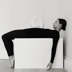 Anissa Kermiche Bougeoir Tit For Tat Court (Marbre Mat)