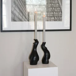 Anissa Kermiche Bougeoir Tit For Tat Court (Noir Mat)
