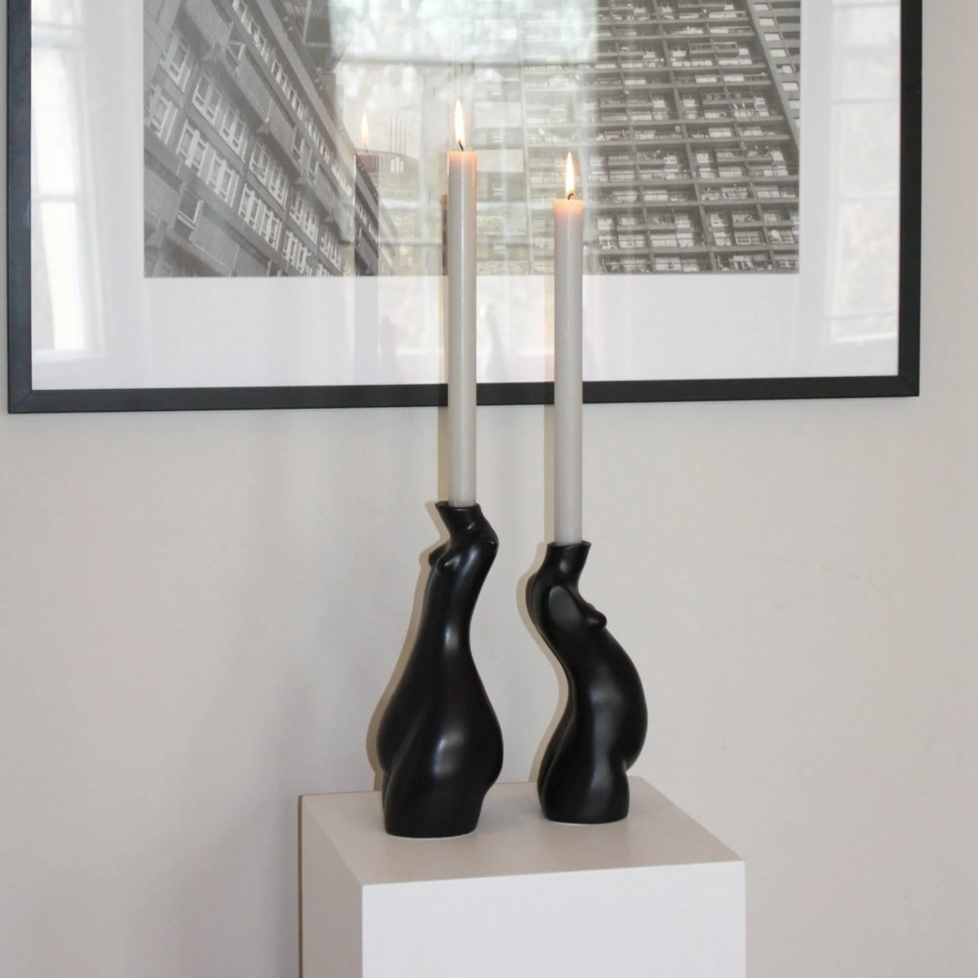 Anissa Kermiche Bougeoir Tit For Tat Court (Noir Mat)