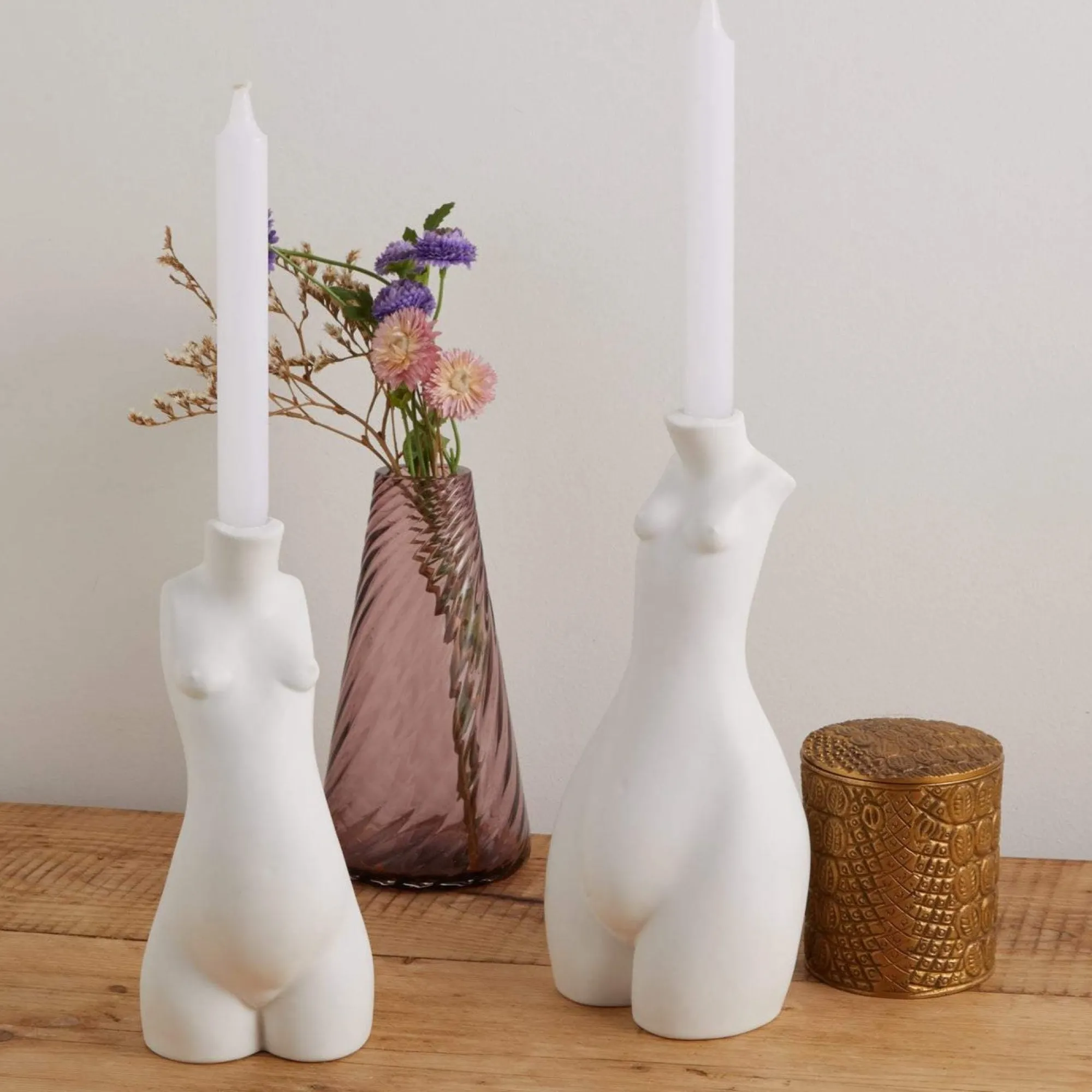 Anissa Kermiche Bougeoir Tit For Tat Haut (Blanc Mat)