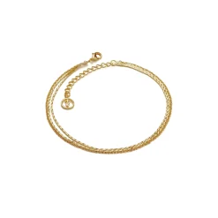 Anissa Kermiche Bracelet De Cheville A Triple Chaine