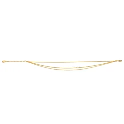 Anissa Kermiche Bracelet De Cheville A Triple Chaine