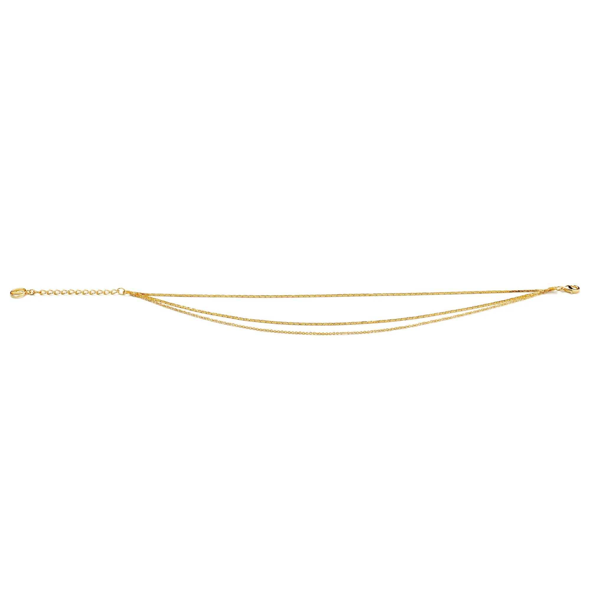 Anissa Kermiche Bracelet De Cheville A Triple Chaine