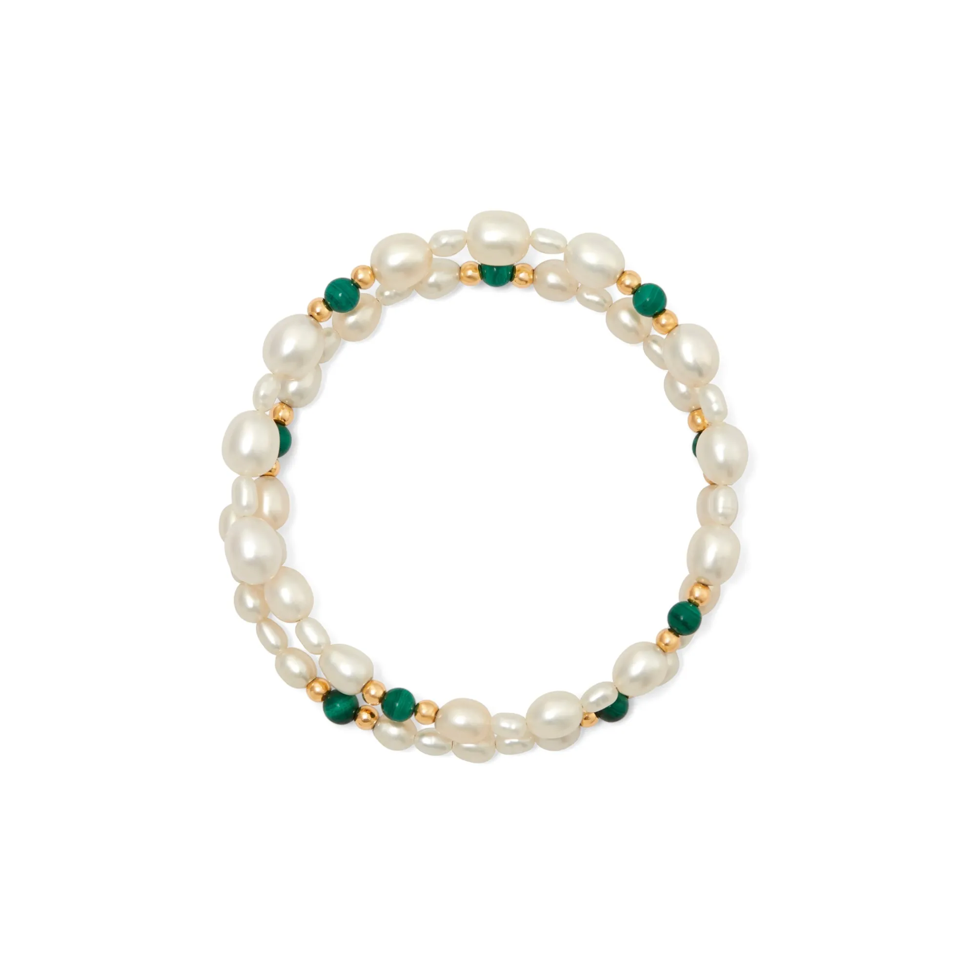 Anissa Kermiche Bracelet Perle Malachite