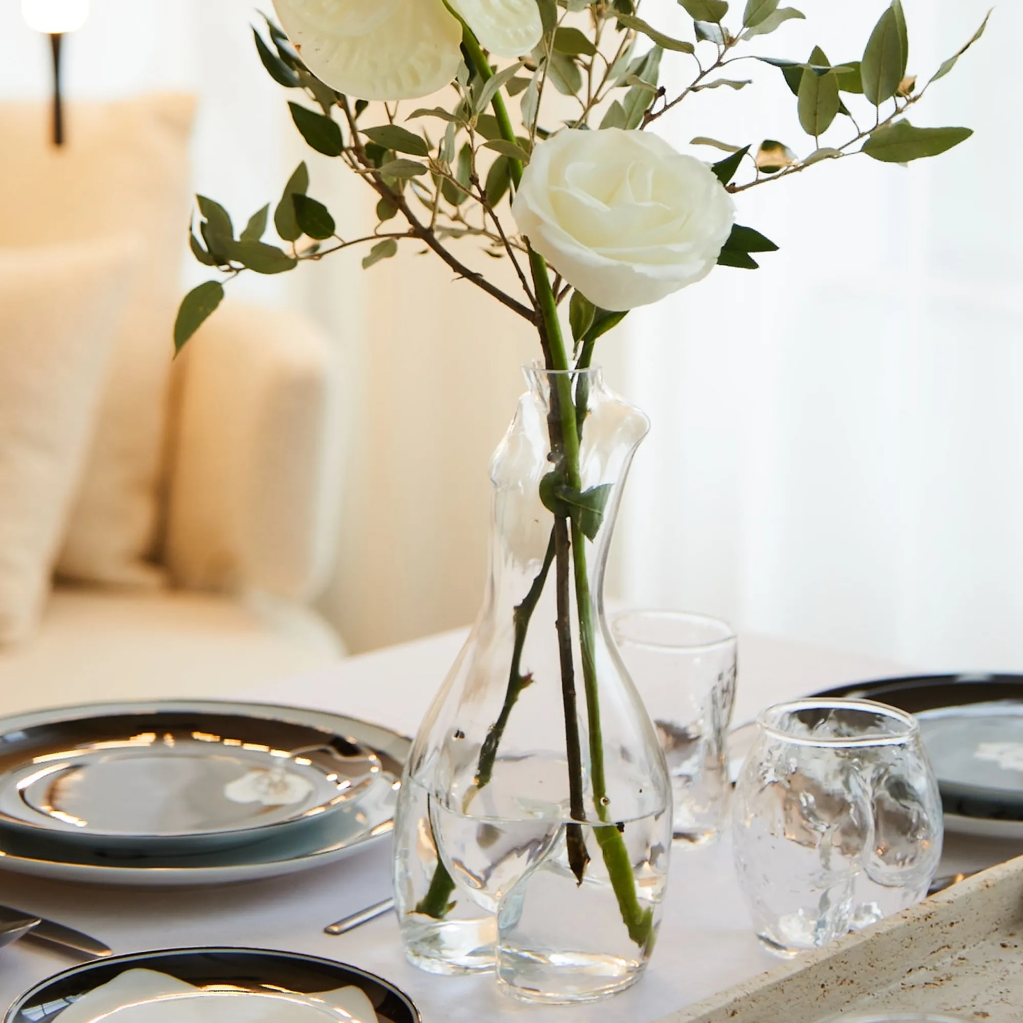 Anissa Kermiche Carafe En Verre (Clair)