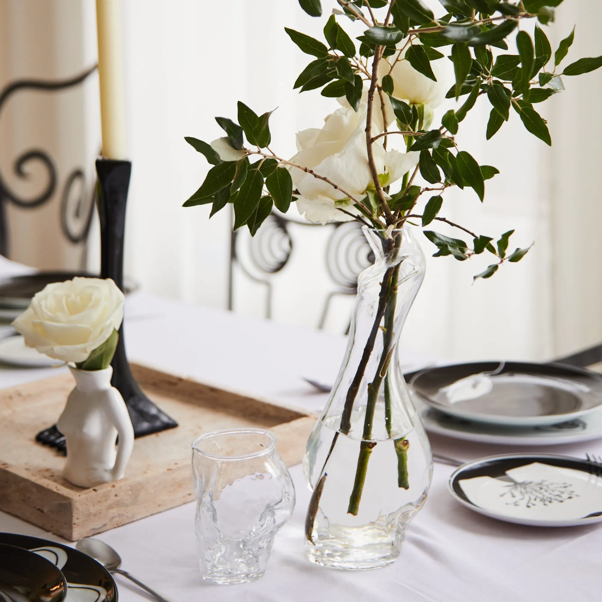 Anissa Kermiche Carafe En Verre (Clair)