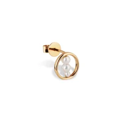 Anissa Kermiche Clou D'Oreille En Perles Circle Trio