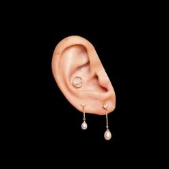 Anissa Kermiche Clou D'Oreille En Perles Circle Trio