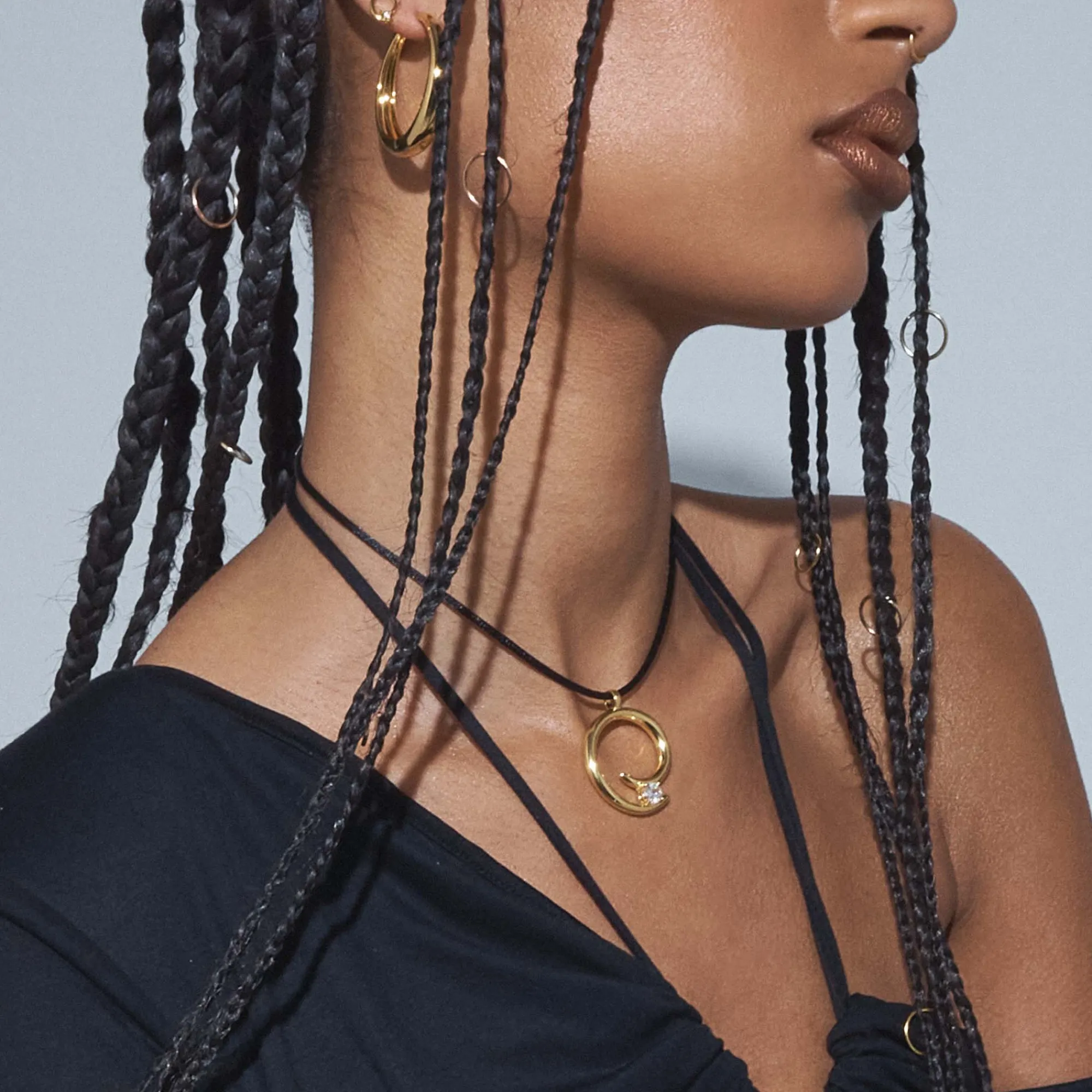Anissa Kermiche Collier Corde Charmeur (Or)