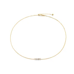 Anissa Kermiche Collier Horizontal Bronte Dore