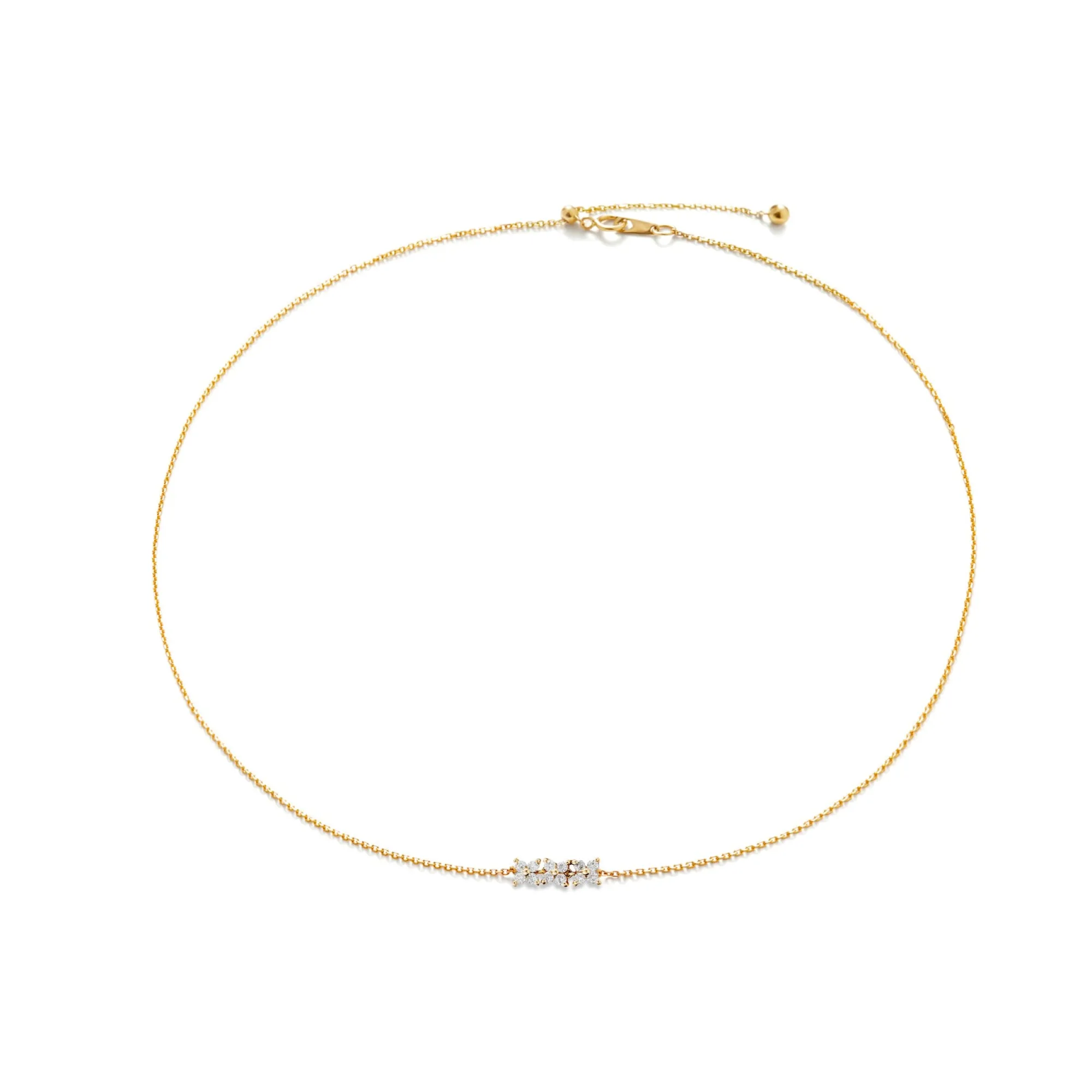 Anissa Kermiche Collier Horizontal Bronte Dore
