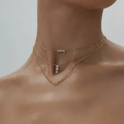 Anissa Kermiche Collier Horizontal Bronte Dore