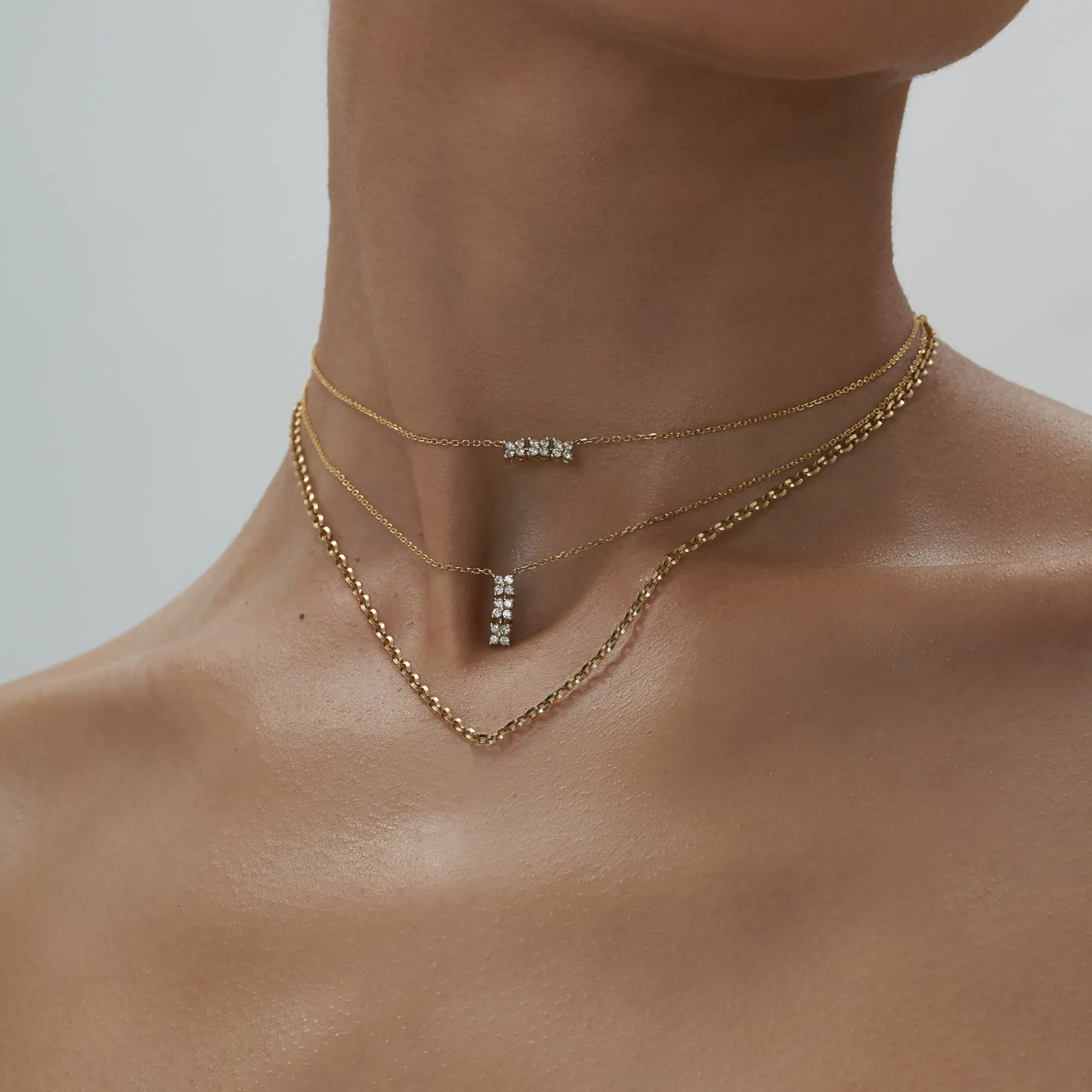 Anissa Kermiche Collier Horizontal Bronte Dore
