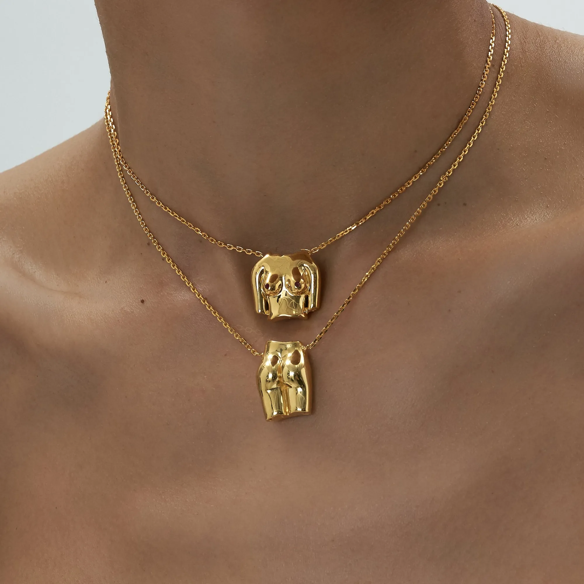 Anissa Kermiche Collier Le Derriere Dore