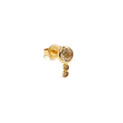 Anissa Kermiche Mini Boucle D'Oreille Topaze Blanche