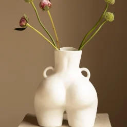 Anissa Kermiche Vase Avec Poignees D'Amour (Blanc)