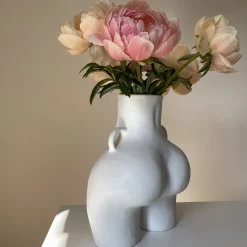 Anissa Kermiche Vase Avec Poignees D'Amour (Blanc)