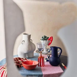 Anissa Kermiche Vase Avec Poignees D'Amour (Blanc)