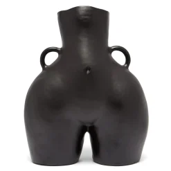 Anissa Kermiche Vase Avec Poignees D'Amour (Noir)