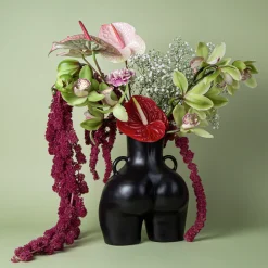 Anissa Kermiche Vase Avec Poignees D'Amour (Noir)