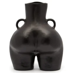 Anissa Kermiche Vase Avec Poignees D'Amour (Noir)