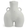 Anissa Kermiche Vase Avec Poignees D'Amour (Gris Clair)
