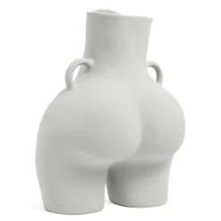 Anissa Kermiche Vase Avec Poignees D'Amour (Gris Clair)
