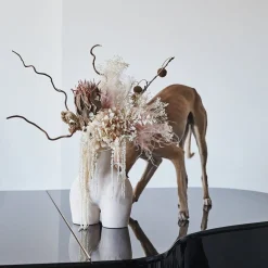 Anissa Kermiche Vase Poignees D'Amour (Beige Mouchete)