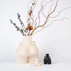 Anissa Kermiche Vase Poignees D'Amour (Beige Mouchete)